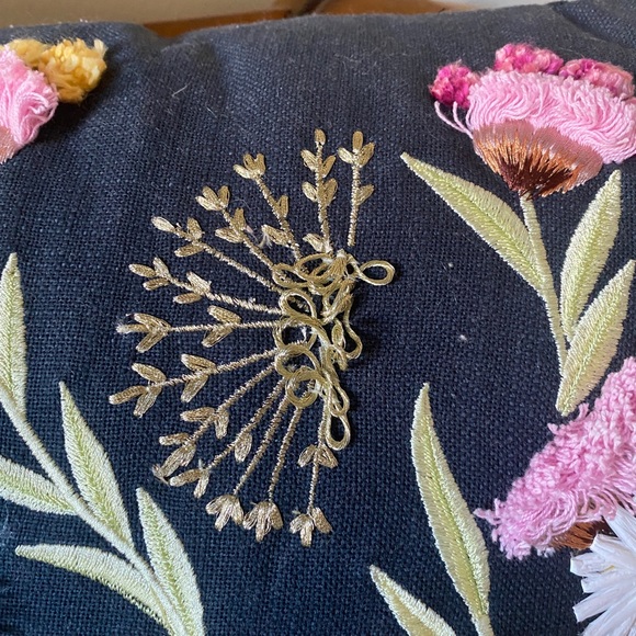 Anthro Olga Prinku Embroidered Odette Pillow - Picture 5 of 7